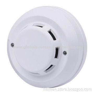 Classic Design 9-35V DC 2-wire Non-polarity Optical Smoke Alarm Detector with Relay Output, 104*53mmNew